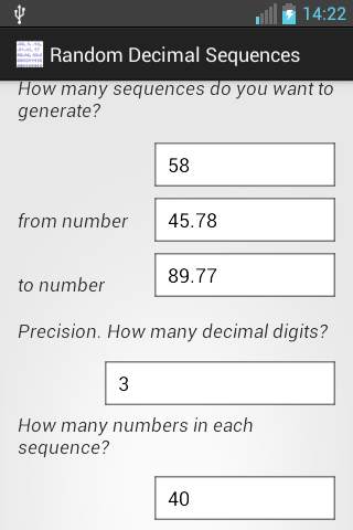 Generate Random Numbers - Free screenshot 6