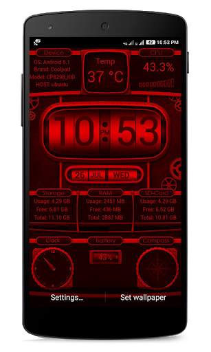 Device Info Live WallPaper screenshot 4