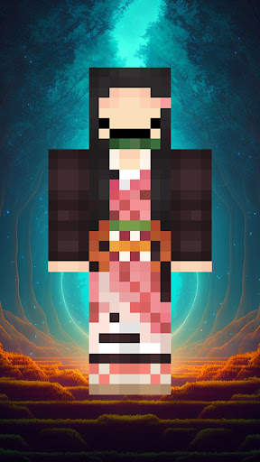 Nezuko Skin for Minecraft screenshot 7