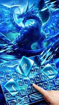 Blazing Blue Dragon Keyboard Theme screenshot 2