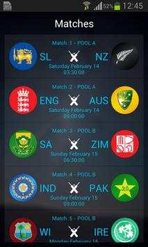 NotOut Cricket World Cup 2015 screenshot 3