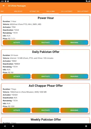 Ufone Packages 2021 | Ufone Packages 2021 Newest screenshot 15