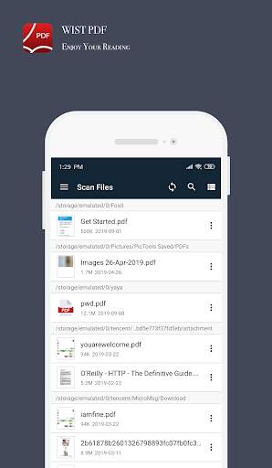 Wist PDF — PDF Reader for Android Phone screenshot 1