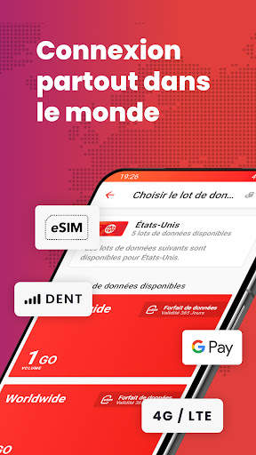 DENT : l'eSIM pour le monde screenshot 2