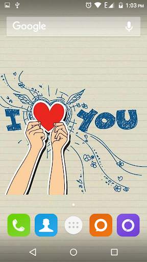 Cute Heart Wallpapers 3 تصوير الشاشة