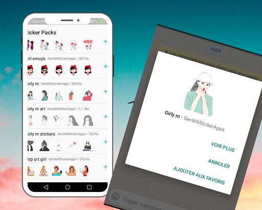 Girls Stickers For whatsapp screenshot 3