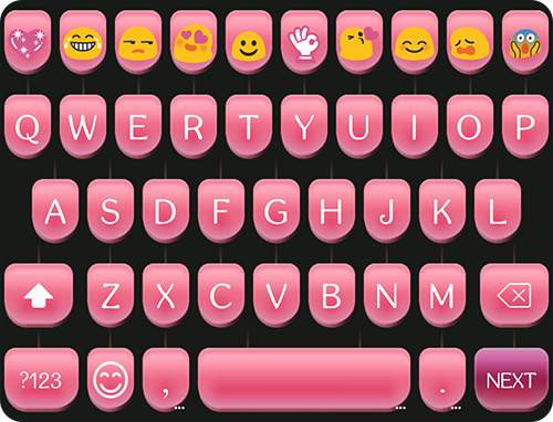 Pink Type Writer Keyboard Skin screenshot 4