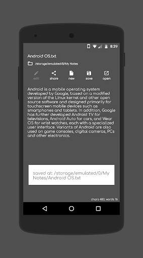 Text Editor - Create, Save & Edit Text Files screenshot 2