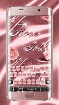 Luxurious Rose Gold Keyboard screenshot 1