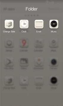 White GO Launcher Theme screenshot 4