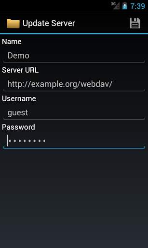 WebDAV Navigator Lite screenshot 1