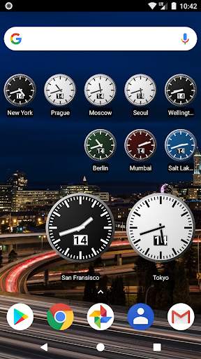World Clock Widget screenshot 1
