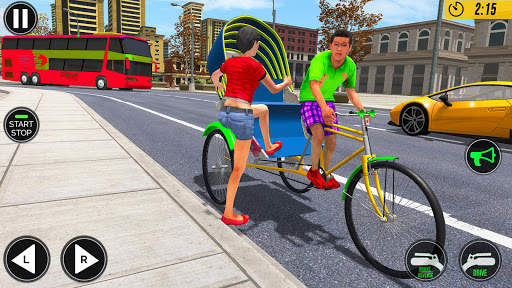 Bicycle Rickshaw Driving Games screenshot 1