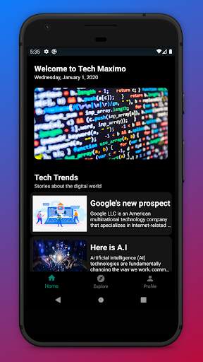 Maximo : Flashy News Application screenshot 3