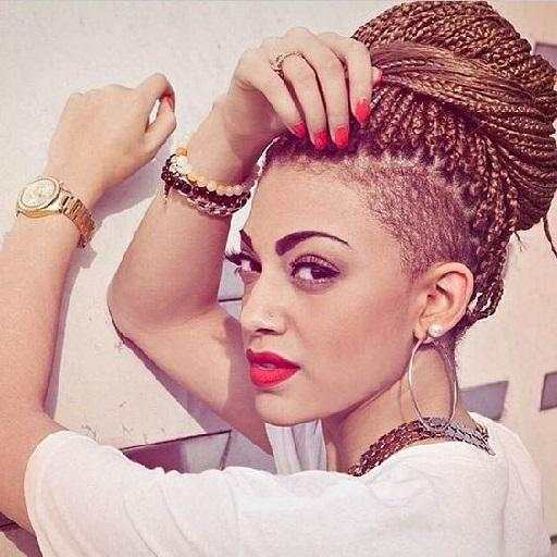 Box Braid Undercut Hairstyles. स्क्रीनशॉट 1