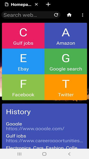 M Browser screenshot 1