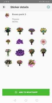 Flower stickers app for whatsapp - Roses screenshot 2