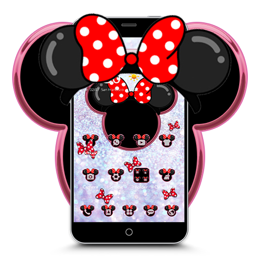 Minnie's bow shining desktop theme wallpaper icon