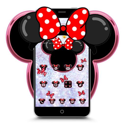 Minnie's bow shining desktop theme wallpaper 1.1.2