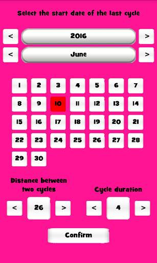 Menstrual Calendar - Fertile Days скриншот 1