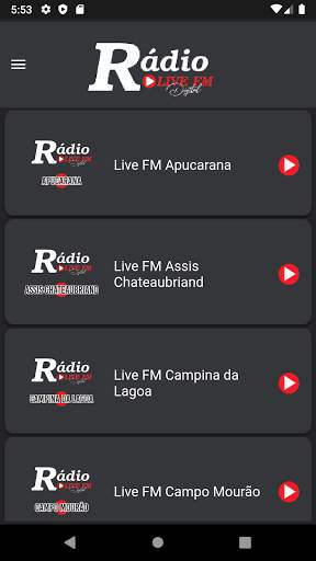 Rádio Live FM screenshot 1