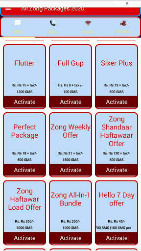 All Zong Packages 2020 | ZONG Packages Bundle screenshot 3