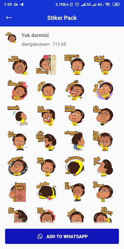 sticker jowo terbaru - Whatsapp Sticker funny screenshot 7