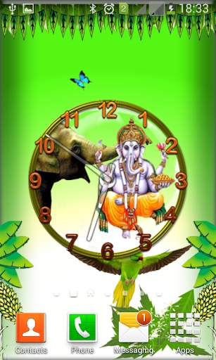 Ganesh Clock  live wallpaper screenshot 3