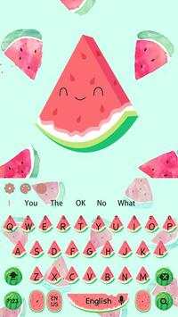 Cute Watermelon keyboard स्क्रीनशॉट 4
