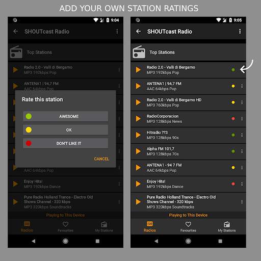 Raydio - Internet Radio Player screenshot 3