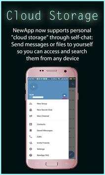 NewApp Messenger 2018 : Secret Chat online & Call 2 تصوير الشاشة