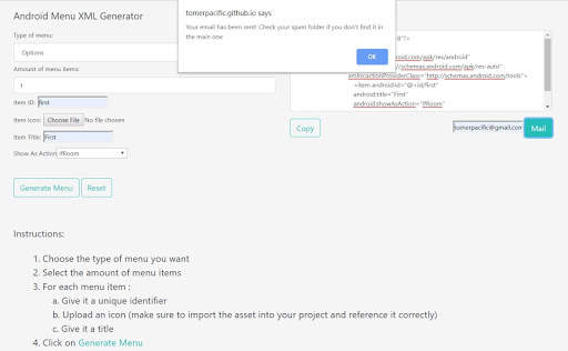 Android Menu XML Generator screenshot 5
