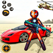 Black IRON Stickman icon