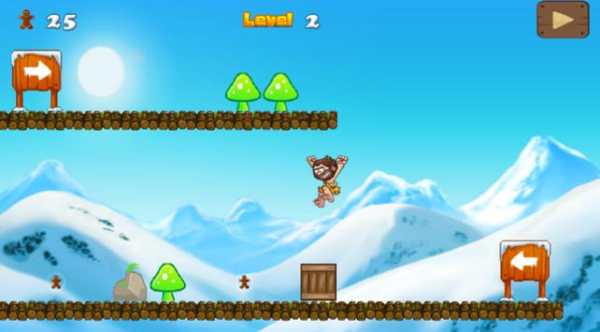 Caveman Ice Age Run Dash Mania скриншот 5