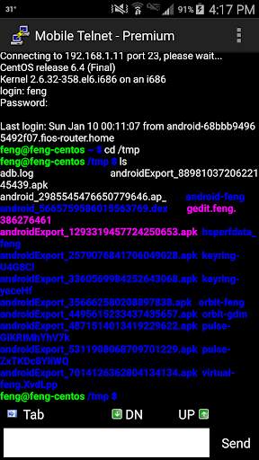 Mobile Telnet(Premium Version) screenshot 4