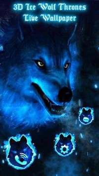 3D Ice Wolf Live Wallpaper screenshot 6
