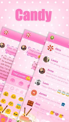 Candy Messages Theme screenshot 5