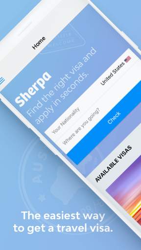 Sherpa - Easy Travel Visas screenshot 1