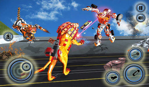 Ultimate Robot Lion Vs Tiger Robot Transform screenshot 4
