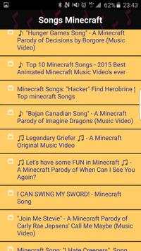 Songs Minecraft screenshot 2