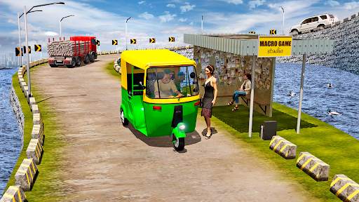 Rickshaw Driving Rickshaw Game screenshot 4