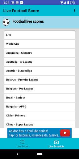 Live Football Sports - Score screenshot 1