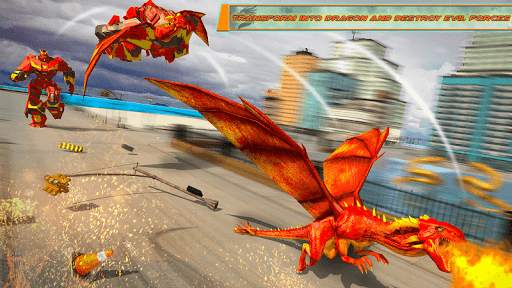 Police  Dragon Robot Car War screenshot 8