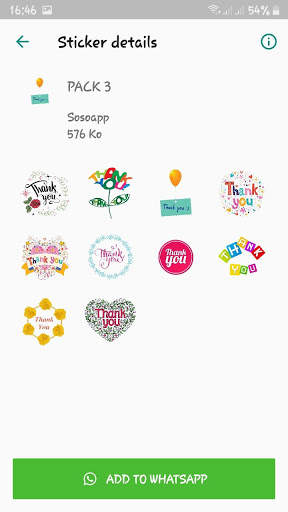 Thank You - WAStickersApps screenshot 4