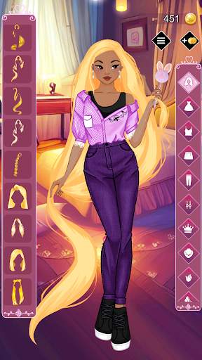 Golden princess dress up game screenshot 1