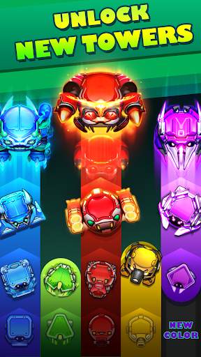 Cybershock : TD Idle & Merge screenshot 6