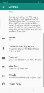 Unknow Chat For WhatsApp | Open Chat | Direct Chat | Call Logs screenshot 6