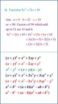 Maths C1 Algebraic Expressions screenshot 2
