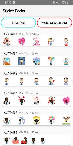 Avatars Stickers For Whatsapp screenshot 5