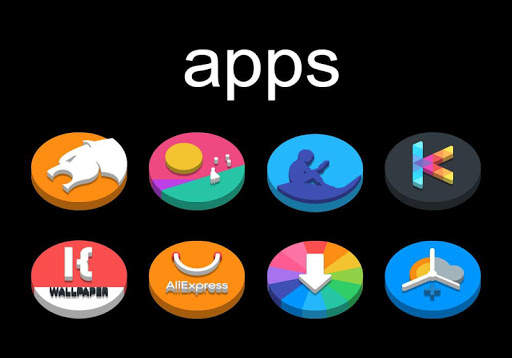 Dock Circle 3D - Icon Pack स्क्रीनशॉट 4